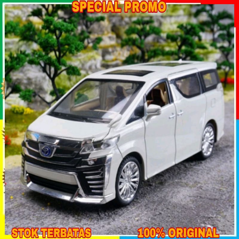 Diecast Mobil Toyota Alphard Die-cast Model 1:32 Miniatur Mobil Mobilan Panjang Alloy Metal/mobil di