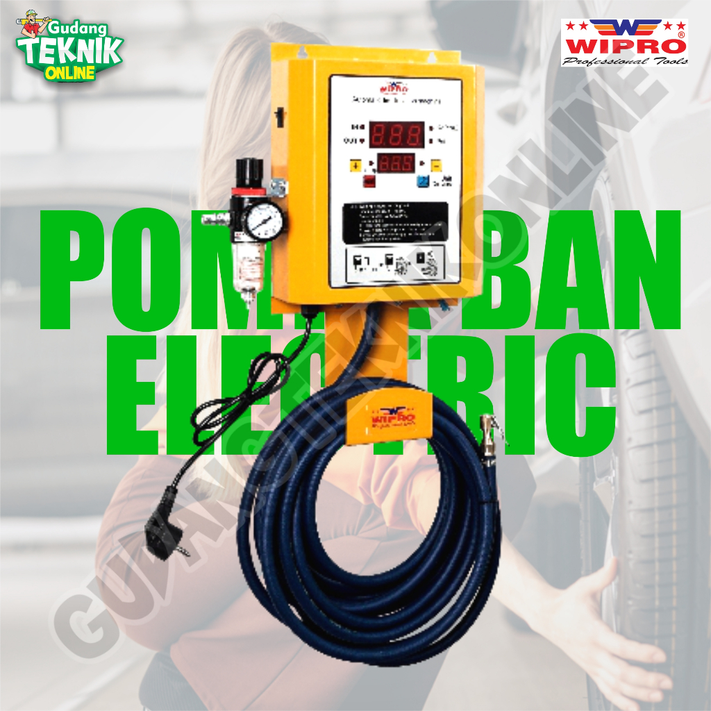Automatic Tire Inflator WIPRO TN30 / Pompa Isi Angin Ban Motor Mobil Elektrik Pompa Angin Listrik Is