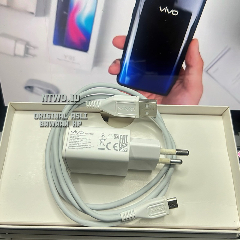 CHARGER ORIGINAL VIVO Y91 BAWAAN HP LANGSUNG MIKRO USB SUPPORT VIVO Y53 DAN Y71
