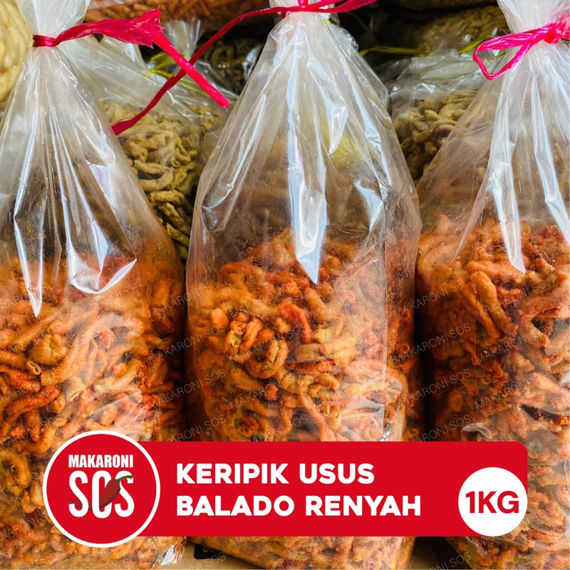 

Keripik Usus Ayam Crispy 1KG Rasa Balado, Kripsus Rasa Original Keripik Usus Crispy Keripik Usus Camilan Viral Snack Sos Pedas Manis Original