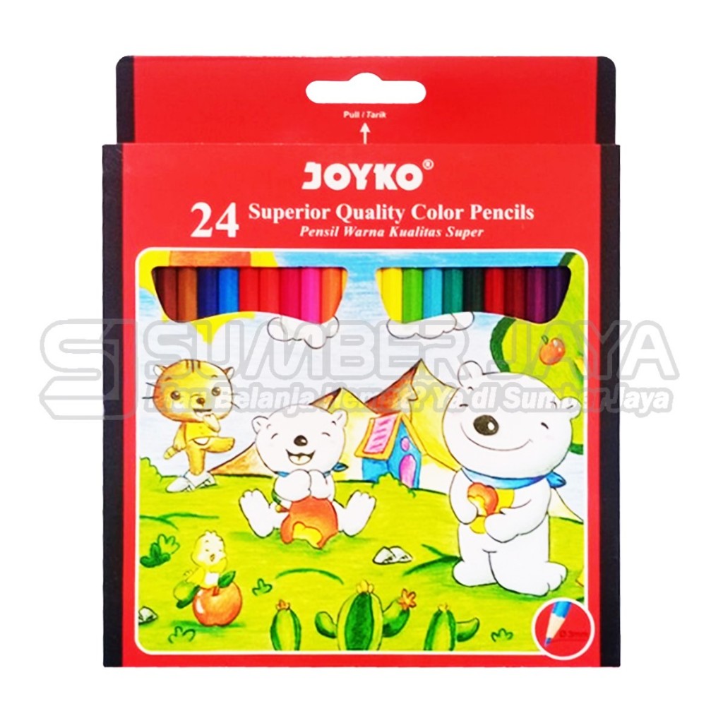 

Pinsil Pencil Pensil Warna Joyko CP-24PB Pensil 24 Warna