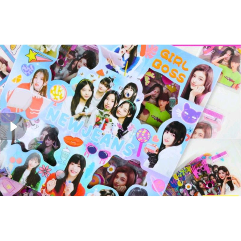

Stikers (10pcs) New jeans, kuromi, doraemon, B21, Hello kitty