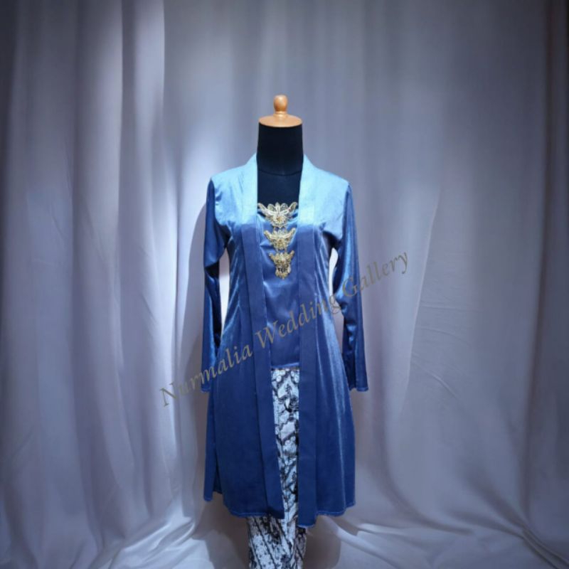 Kebaya Tunik Bludru Kutu Baru Panjang Selutut Termurah