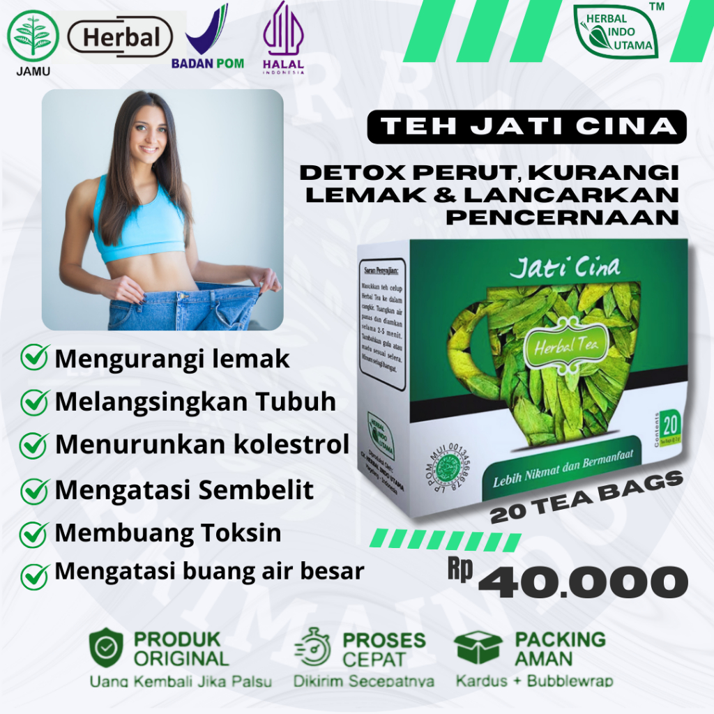 

Teh Herbal Jati Cina Detox Perut, Kurangi Lemak & Lancarkan Pencernaan