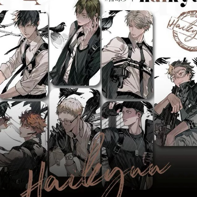 HAIKYUU Photoboard PC Pin Hologram Artprint | haikyuu| haikyuu postcard| anime postcard| postcard
