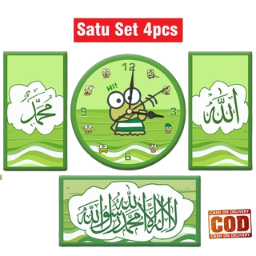 Jam Dinding Kaligrafi Karakter Doraemon Satu Set