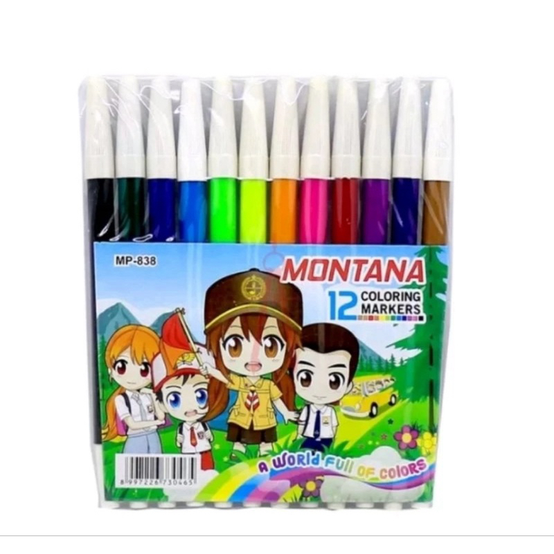 

Spidol 12 Warna || Gold Spidol 838 || Spidol Set Murah