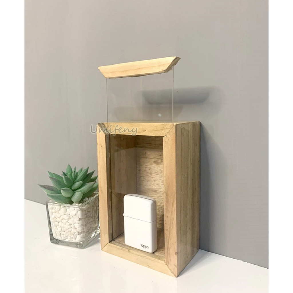 Promo Box Wooden Sliding Acrylic akrilik Kotak Souvenir