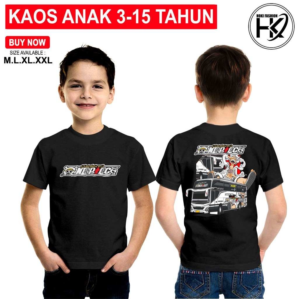 ( FREE STIKER ) BAJU KAOS BUS MANIA TUNGGAL JAYA ONE PIECE ANAK DAN DEWASA