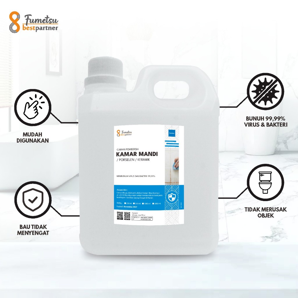 Pembersih Kerak Keramik Kamar Mandi / Porselen Kerak Kamar Mandi 1 Liter