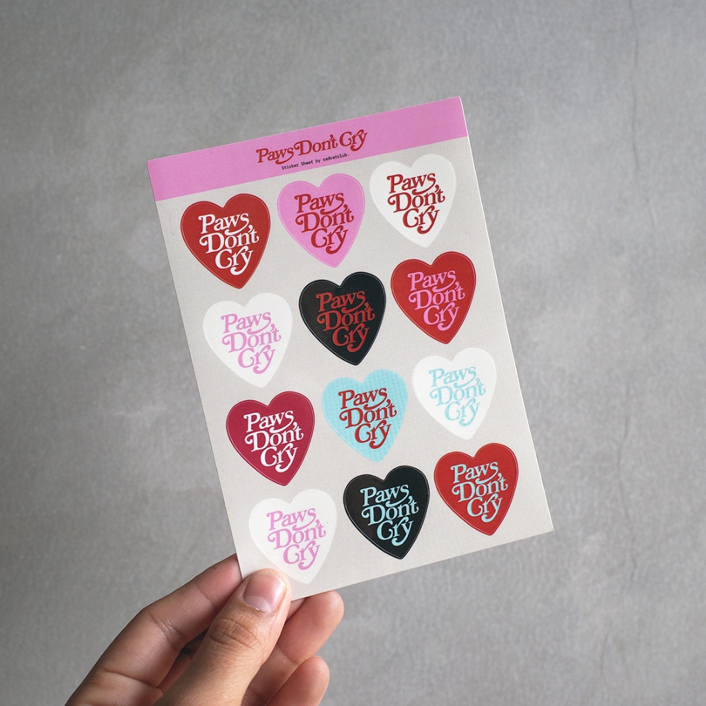 

Paws Don't Cry Sticker Sheet