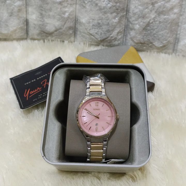 0411-095 FOSSIL JAM TANGAN GOLD PINK