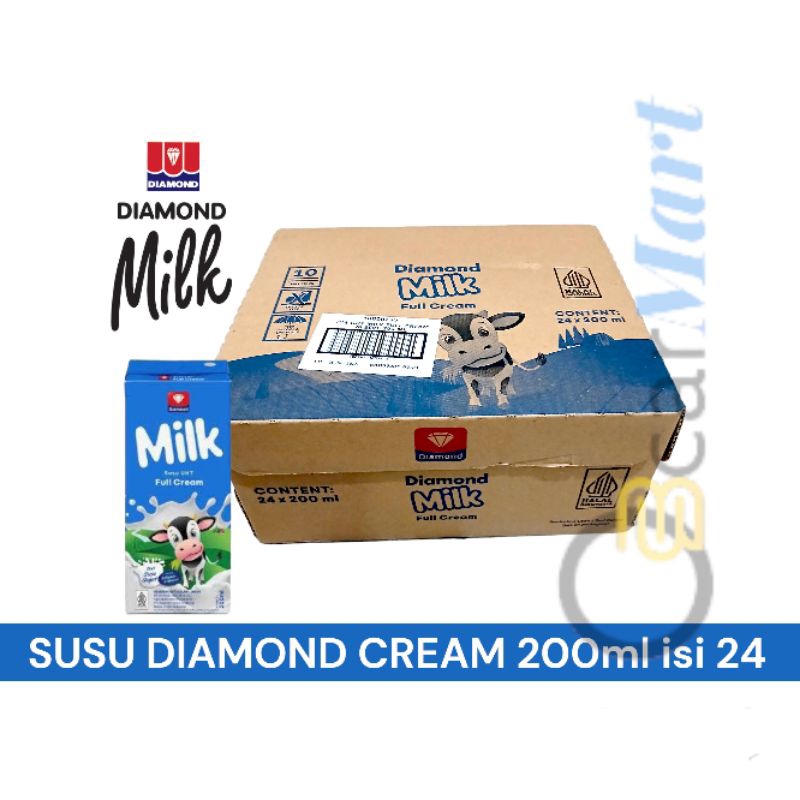 

Gsvmart SUSU DIAMOND 200ml 1 Dus CREAM isi 24 DiamondMilk