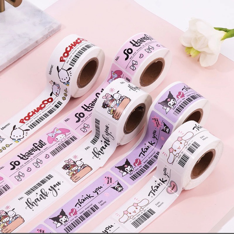 

1 Gulung Sticker Roll Thankyou