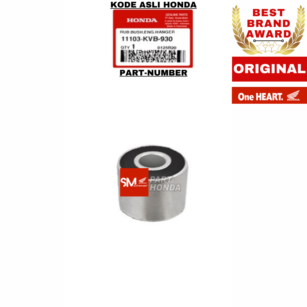 11103-KVB-930 Karet Mounting Bos Engine Hanger Beat Scoopy Spacy Vario 110 125 150 Matic