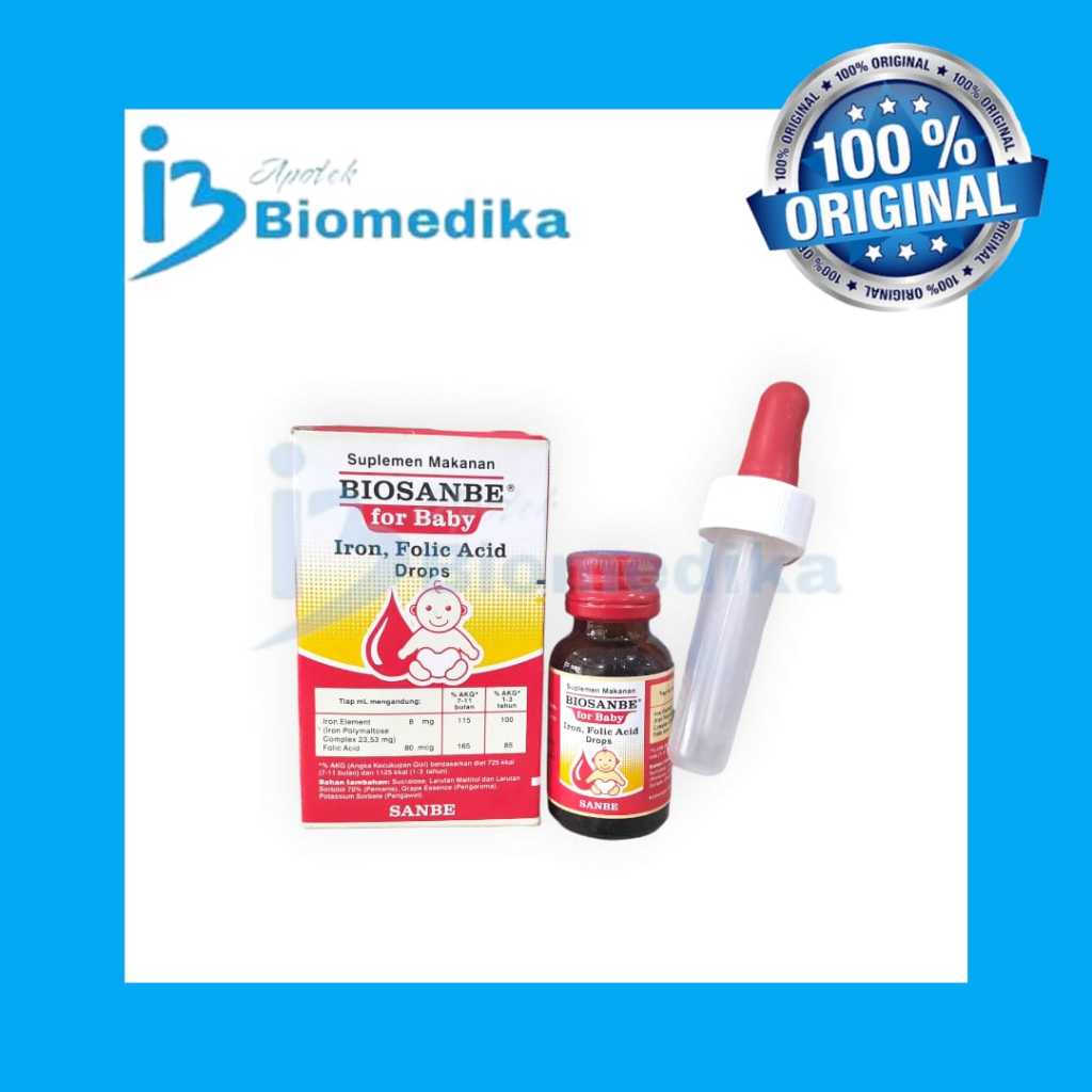 Biosanbe For Baby Drop Vitamin Penambah Darah Bayi 15 ml