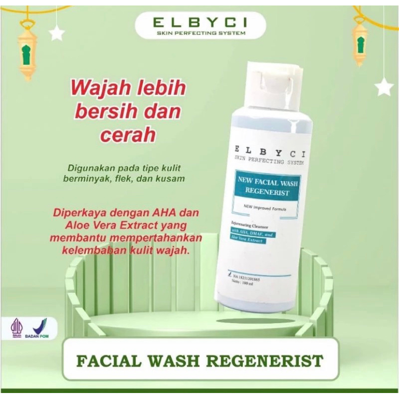 FACIAL WASH FLEK ELBYCI ORIGINAL 100% / PAKET ELBYCI / SKINCARE ELBYCI