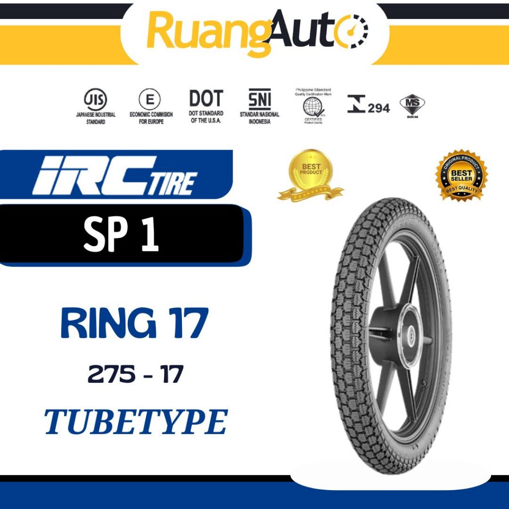 Ban Motor IRC SP 1 (Tubetype) Ukuran 275 - Ring 17
