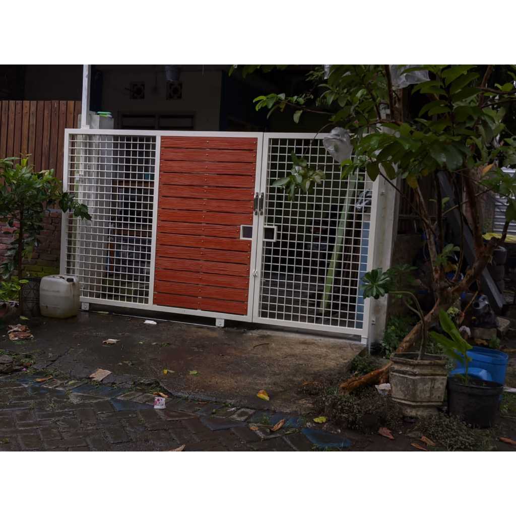pagar conwood kombinasi wiremesh