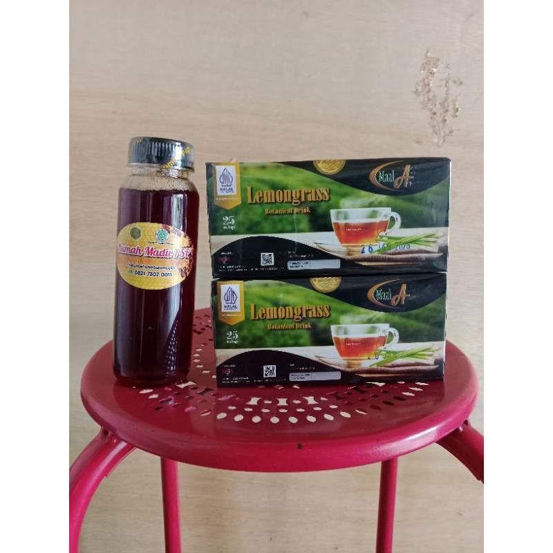 

Rumah Madu Psp - Paket Hemat 1 Botol Madu Hutan Akasia Carpa 320 Gram + 2 Kotak Teh Sereh