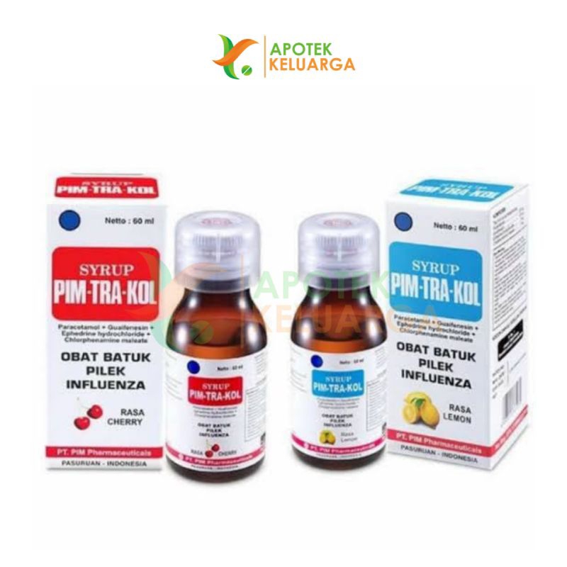 PIM - TRA -KOL SIRUP obat flu & batuk 60ml