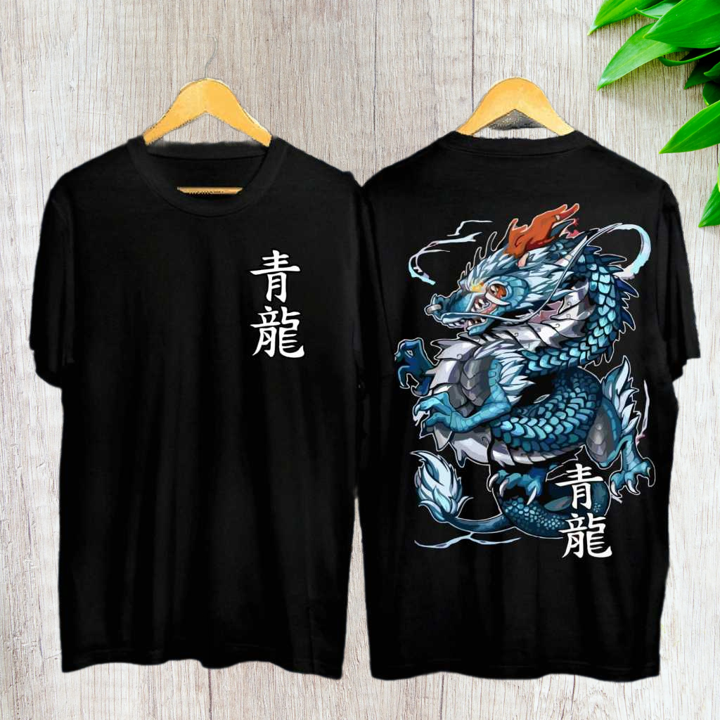 KAOS DISTRO PRIA / BAJU DISTRO PRIA / BAJU KAOS DISTRO MOTIF DRAGON