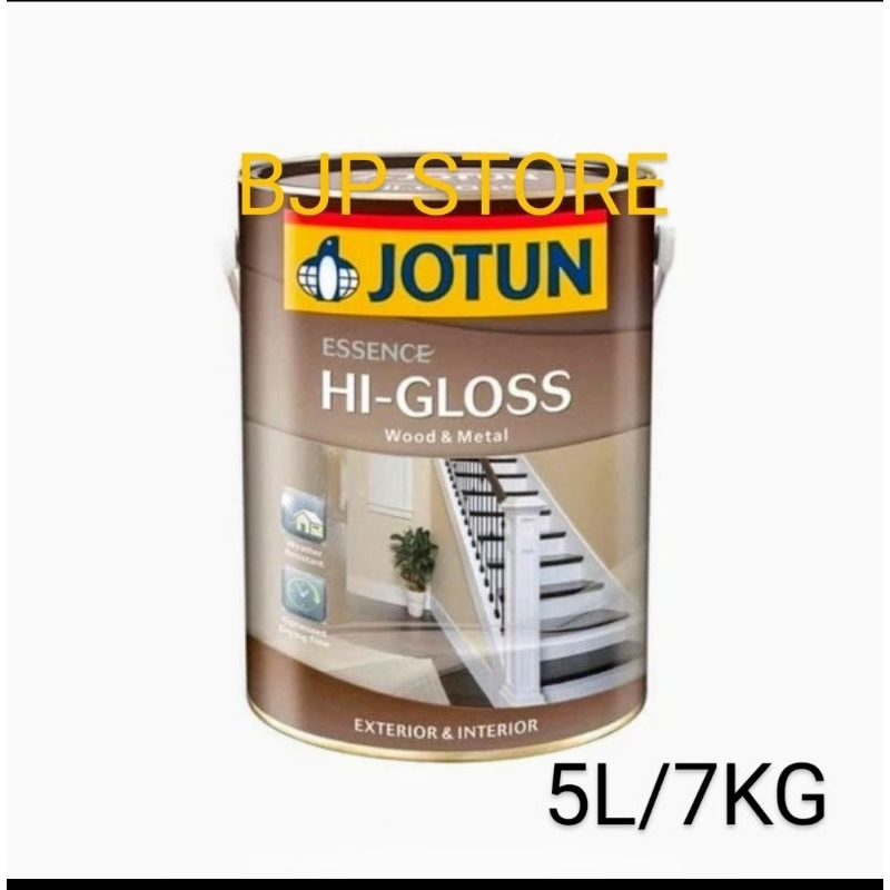 JOTUN ESSENCE HI-GLOSS (5L/7KG) / CAT MINYAK KAYU DAN BESI / CAT MINYAK INTERIOR DAN EXTERIOR