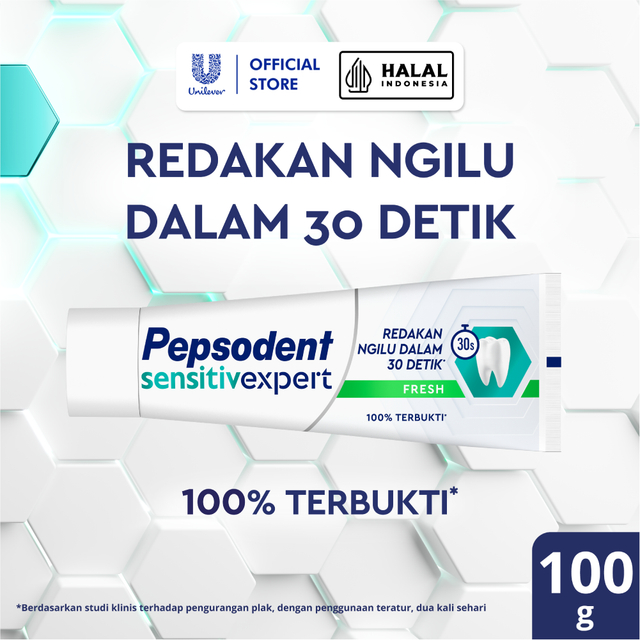 Pepsodent Sensitive Mineral Expert Pasta Gigi Fresh Pasta Gigi Sensitive 100G
