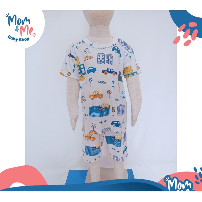 Piyama Anak Setelan Pendek motif Beep/Chery House