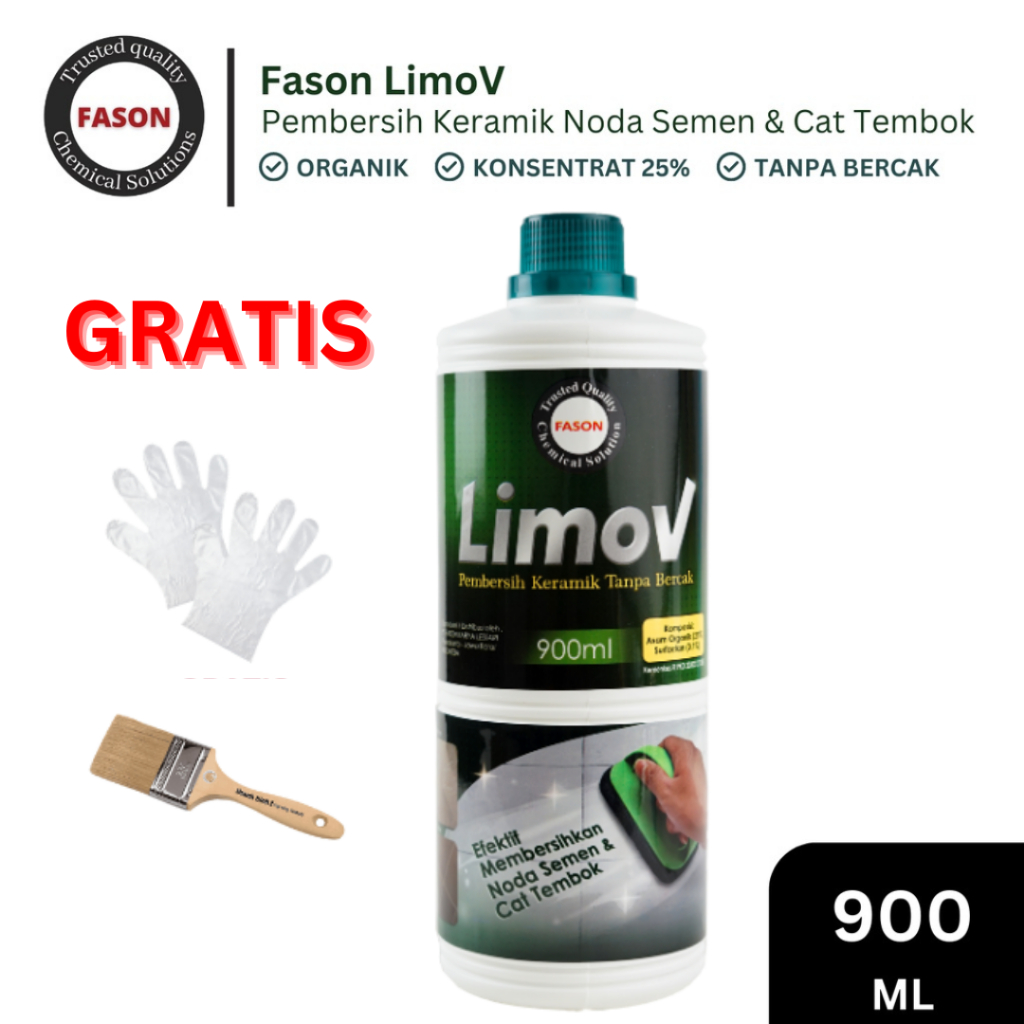 Fason Limov Pembersih Noda Semen dan Cat Tembok 900ml