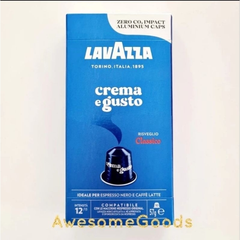 

Lavazza Crema E Gusto Nespresso Compatible 10 Capsules