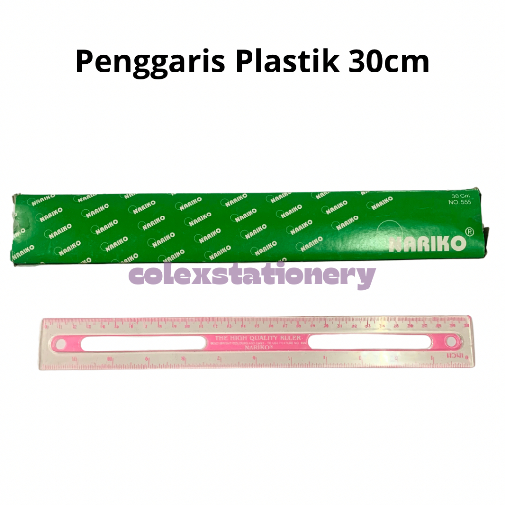 

Penggaris Plastik / Penggaris Plastik Timbal Balik Warna Warni Ukuran Panjang 30cm Nariko