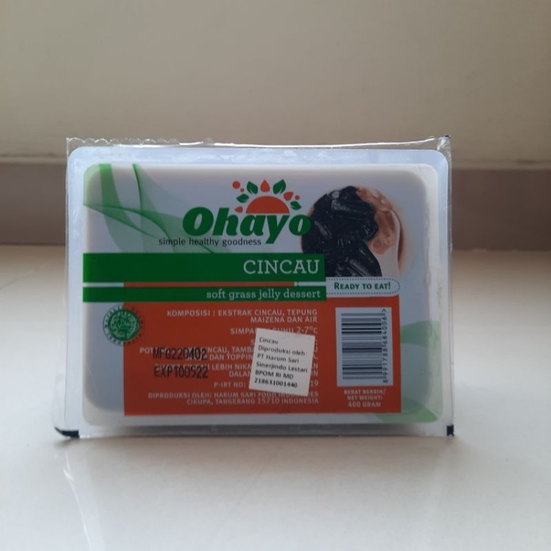 

OHAYO CINCAU SOFT GRASS JELLY DESSERT 400g (6pc)