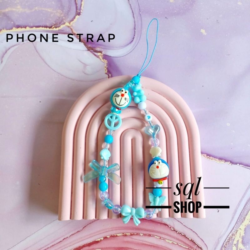 Gantungan hp Doraemon | Gantungan hp karakter | Tali hp phone strap lucu
