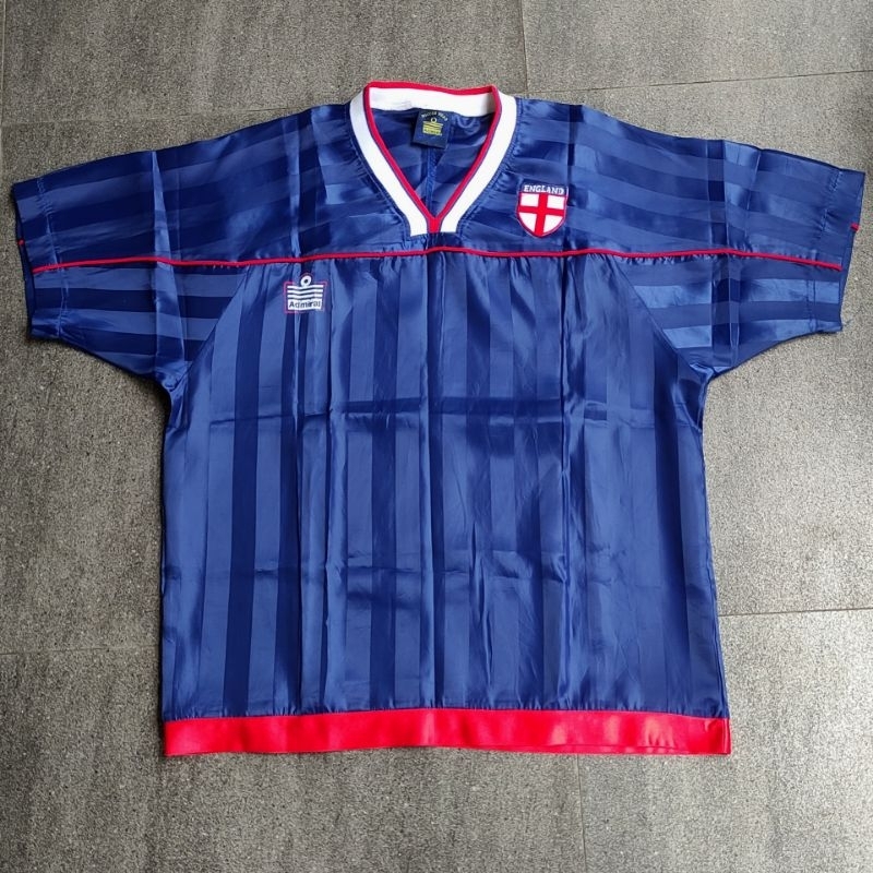 jersey bola vtg 1980s admiral england soccer wear used good condition