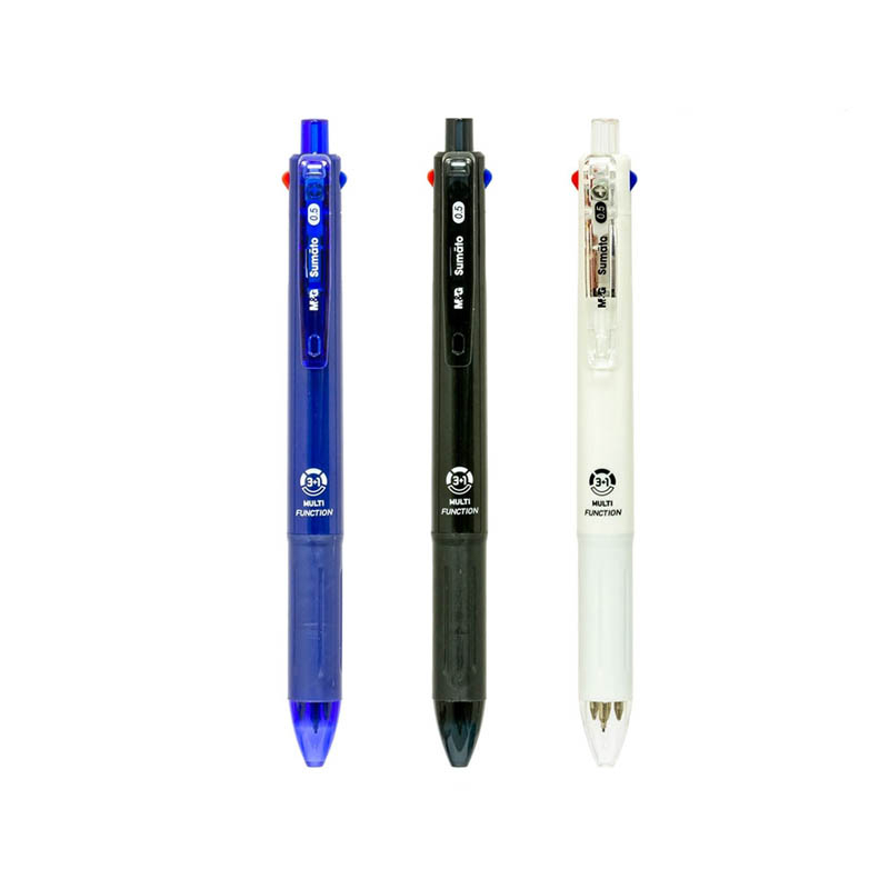 

M&G 4 Colors In 1 Black/Blue/Red/Green Semi-Gel Ball Pen 0.7mm Pulpen Semi Gel 4in1