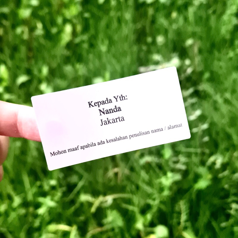 [KILAT] CETAK / PRINT LABEL NAMA NO 103 UNTUK UNDANGAN
