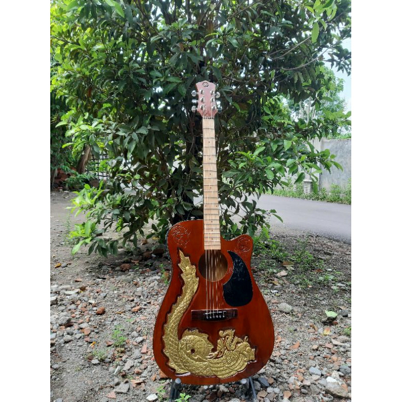 GITAR AKUSTIK FULL SOLID UKIR