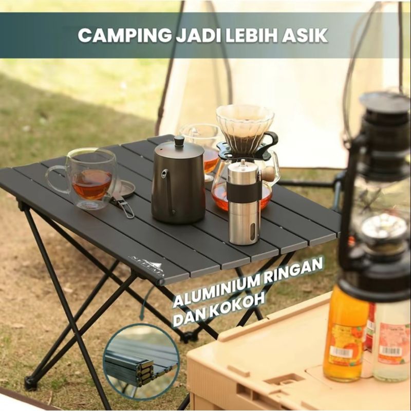 meja lipat portabel, meja camping meja outdoor