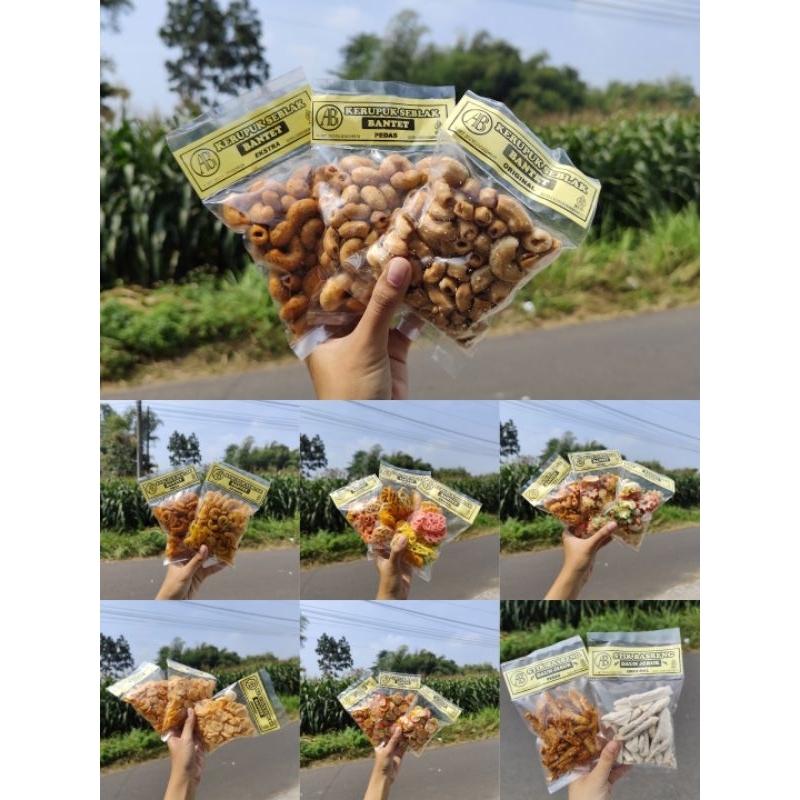 

[±60GR PAKET EKONOMIS] KERUPUK SEBLAK DAN BASRENG KEMASAN 60GR TERMURAH