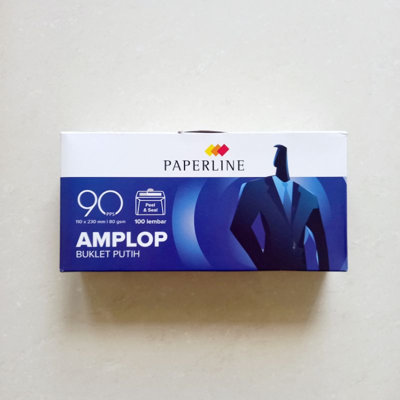 

[ PACK ISI 100 MURAH ] Amplop Buklet Putih Polos Paperline 90 PPS 80 Gram ( Ukuran 11 x 23 cm)