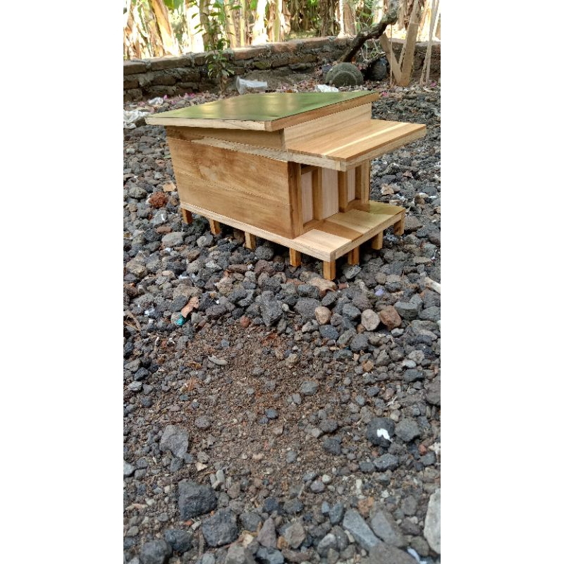 MINIATUR RUMAH KAYU PANGGUNG MODEL VILLA