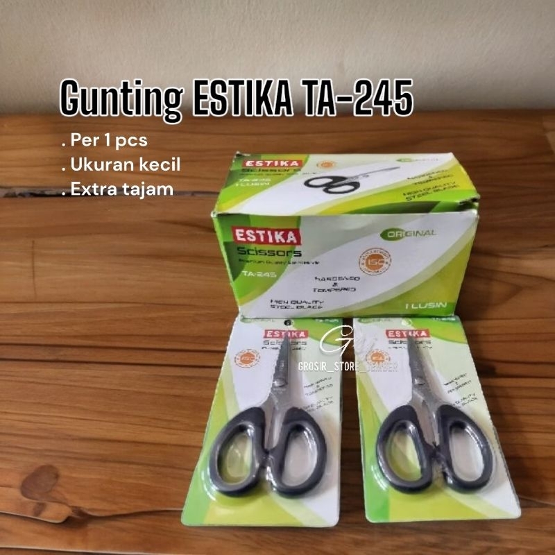 

Gunting estika secissors hitam kecil TA-245 ORIGINAL premium quality