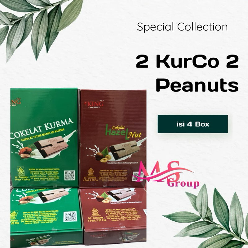 

HAZELNUT KURMA coklat DKING kombinasi 2 Varian isi 80pcs