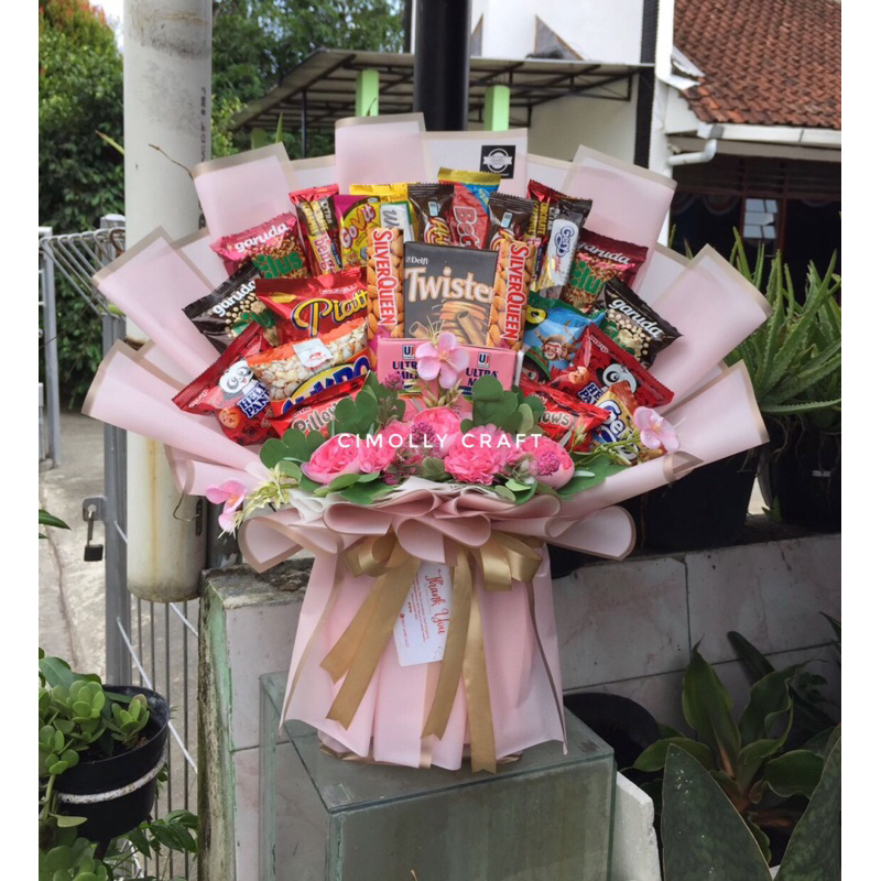 BUCKET SNACK 110 MURAH JOGJA KADO HADIAH HARI GURU WISUDA HARI IBU