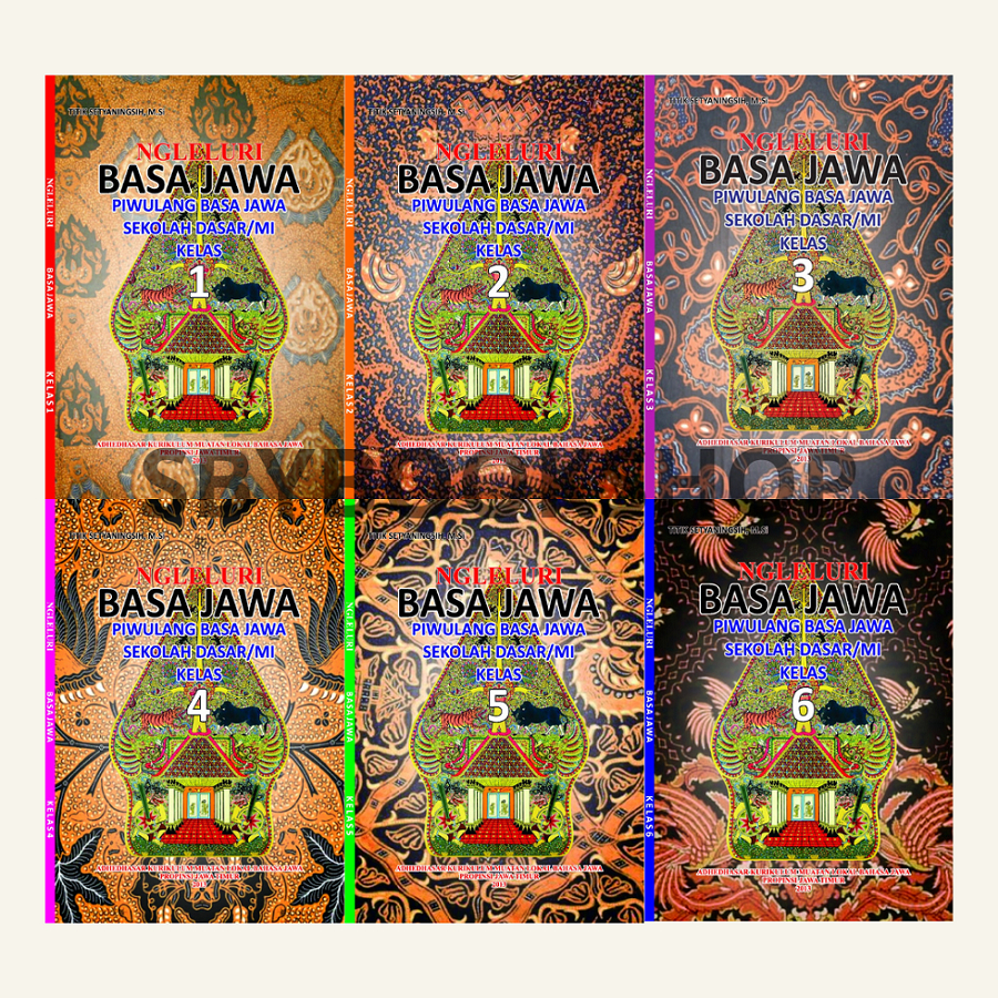 Buku Paket Bahasa Jawa Ngleluri Basa Jawa SD MI Kelas 1 2 3 4 5 6 - Cahya Grafika Offset CV Karya Pr