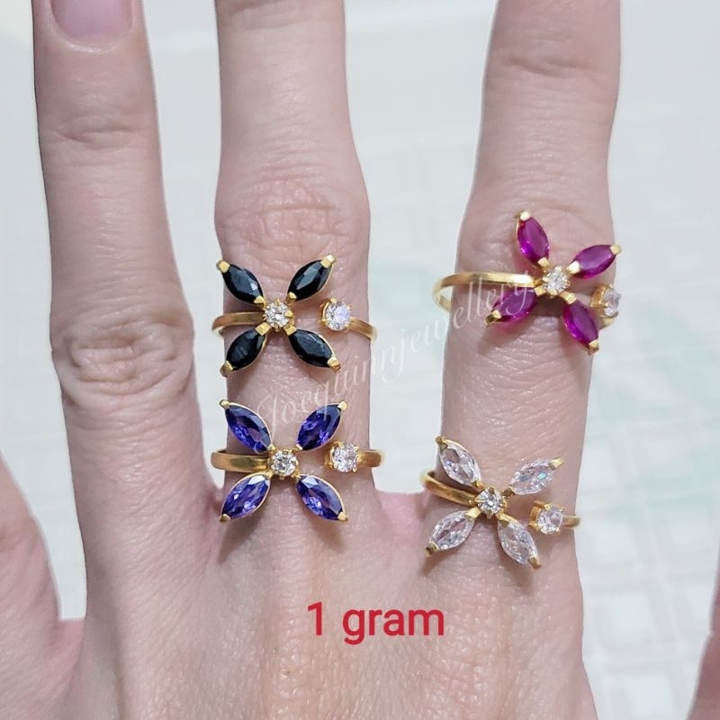 cincin 1 gram emas muda kembang 4