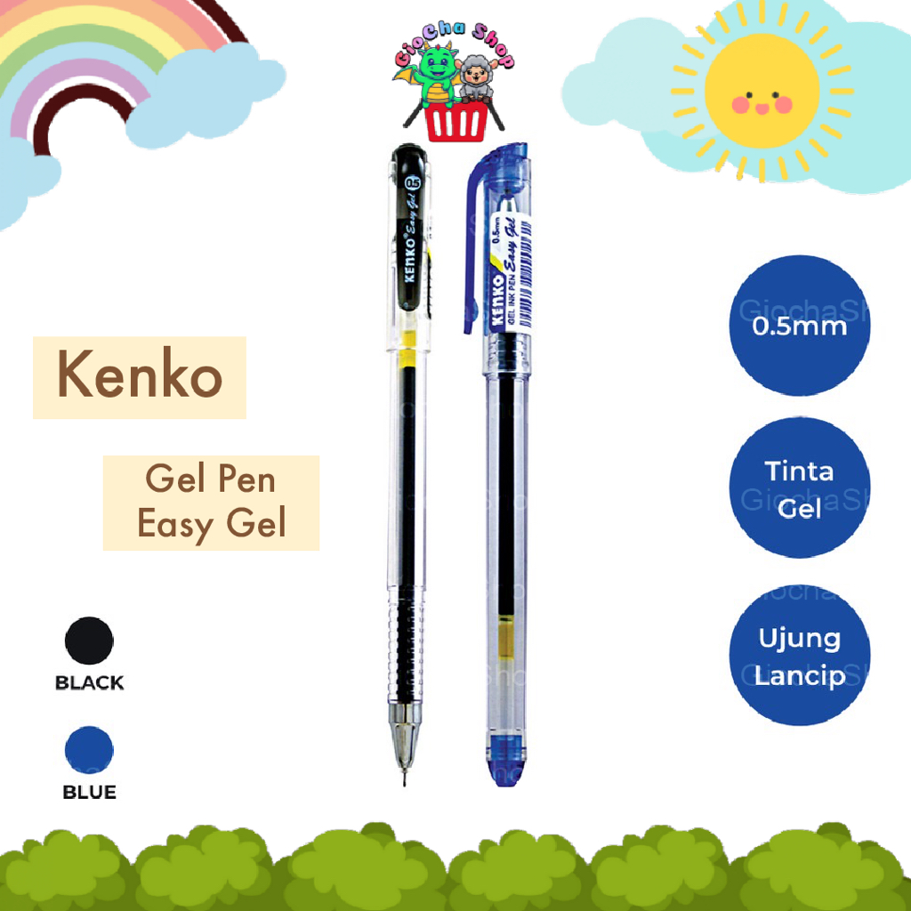 

KENKO EASY GEL PEN / BOLPOIN TINTA GEL / PULPEN ISI GEL 0.5MM