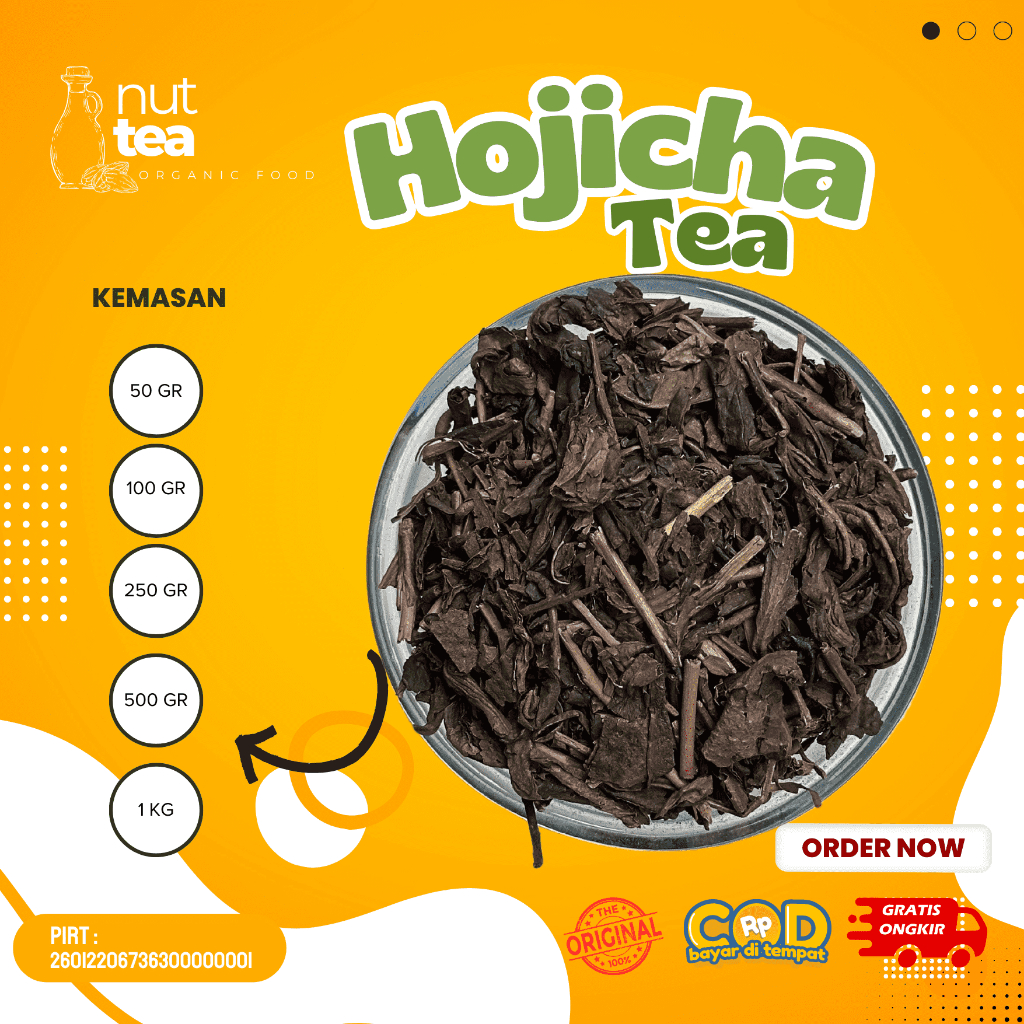 

Daun Teh Hojicha Premium 1kg - Hojicha Tea / Teh Hijau Panggang