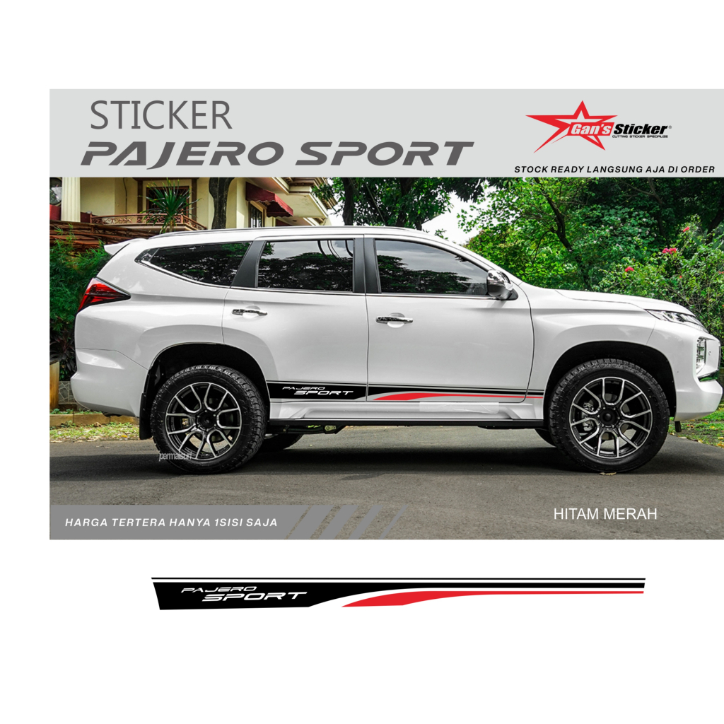 STICKER PAJERO SPORT AKSESORIS PAJERO SPORT 2023 2024
